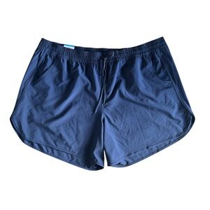 Columbia The Bogata Bay stretch shorts navy blue  UPF 50 size 2X inseam 6”